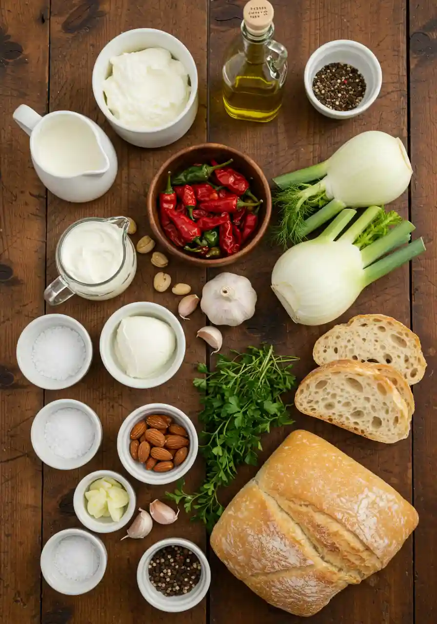 stracciatella cheese recipe Ingredients Ingredients for homemade Stracciatella Cheese with Calabrian chiles and fennel