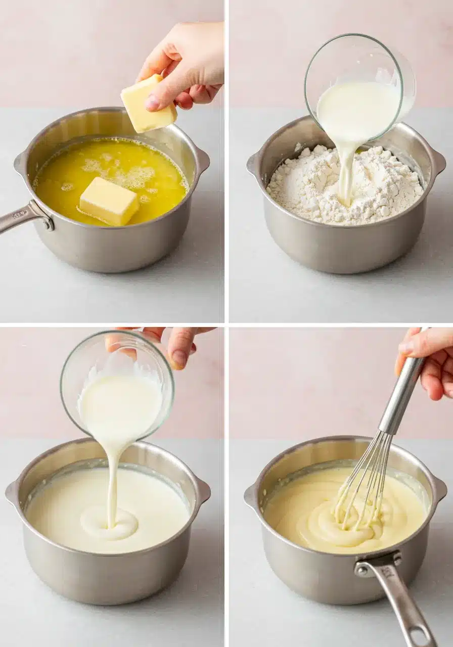 How to Make Asiago Cheese Sauce Step-by-step Asiago cheese sauce cooking process