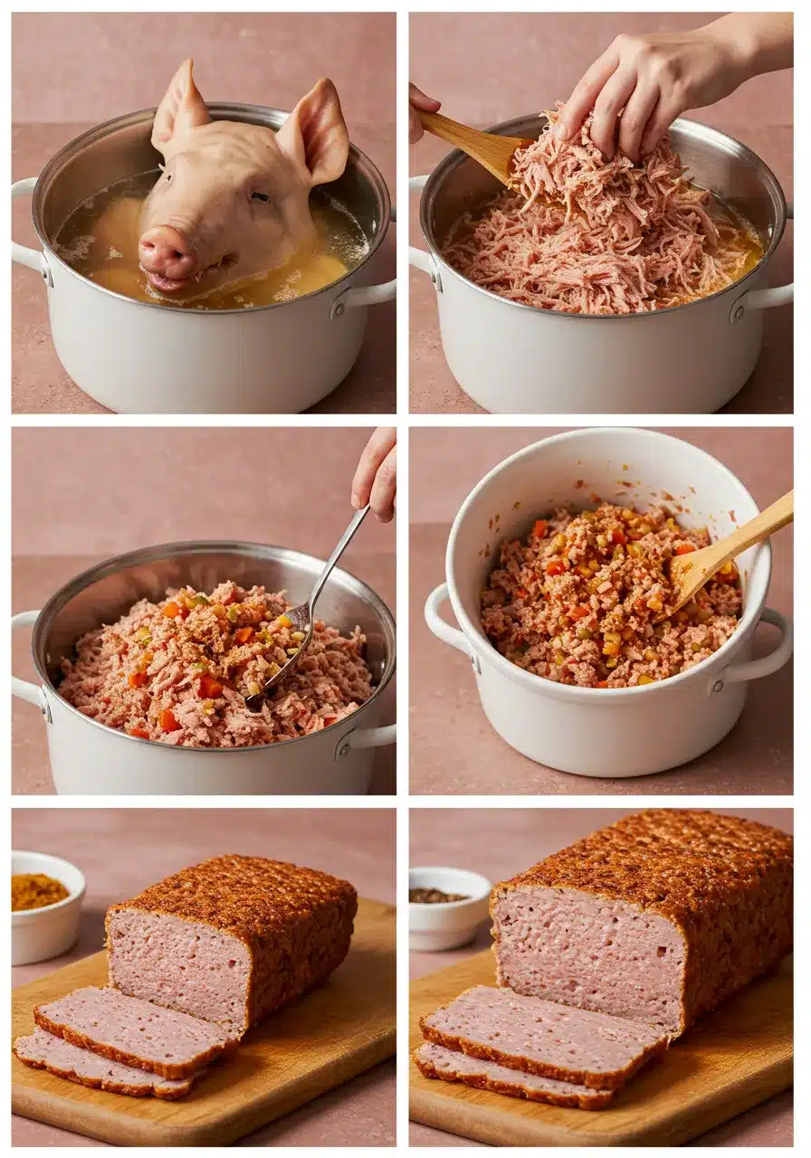 Hog Head Cheese Preparation Guide Making hog head cheese step-by-step