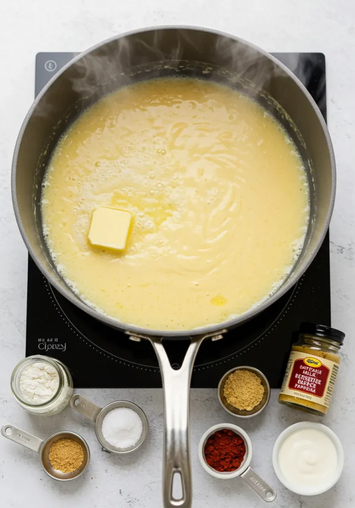 Smoked Mac Cheese Recipe with a rich, creamy cheese sauce and a golden, smoky crust.
