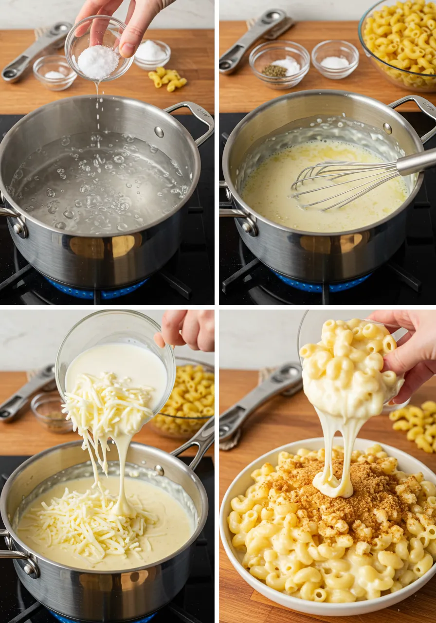 White cheddar cheese block and shredded pieces on a wooden board, showcasing its creamy texture and rich flavor.