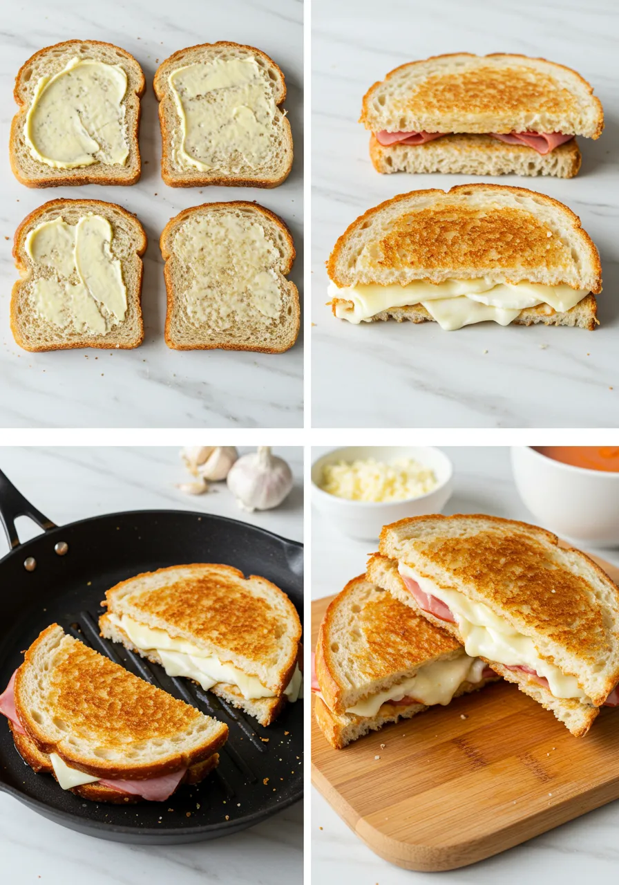 tarbucks Grilled Cheese with golden crispy sourdough and melted cheddar-mozzarella filling.