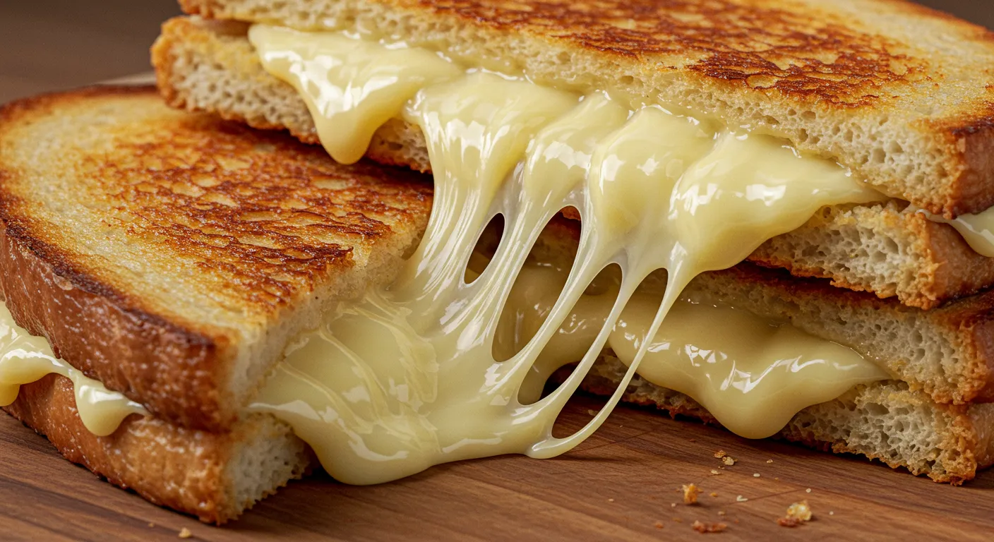tarbucks Grilled Cheese with golden crispy sourdough and melted cheddar-mozzarella filling.