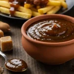 Glossy homemade Tram Sauce with tamarind and jaggery