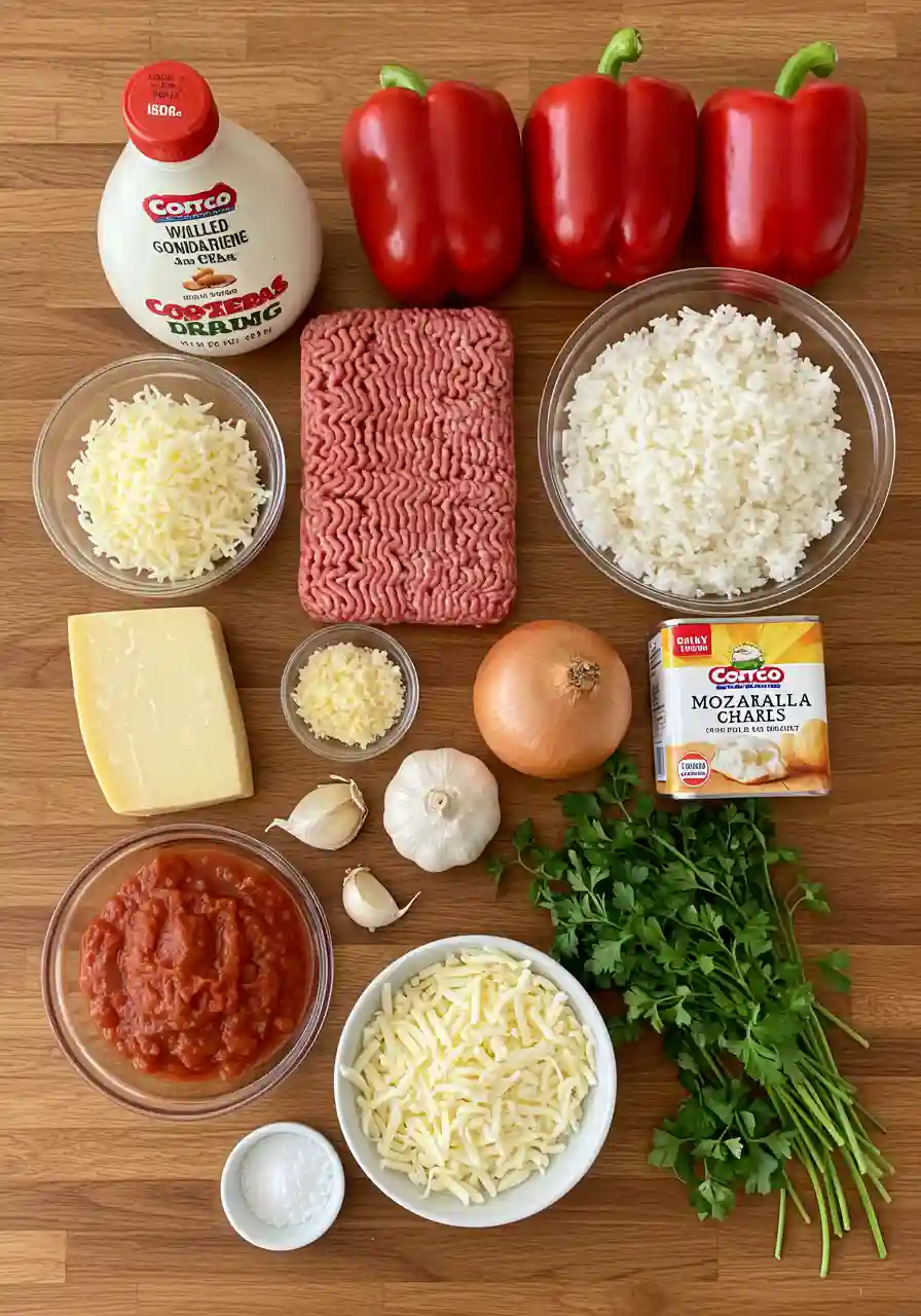 Ingredients for Costco Stuffed Peppers Calories and Nutrition Facts Simplified_compressed Ingredients for Costco stuffed peppers calories and nutrition recipe